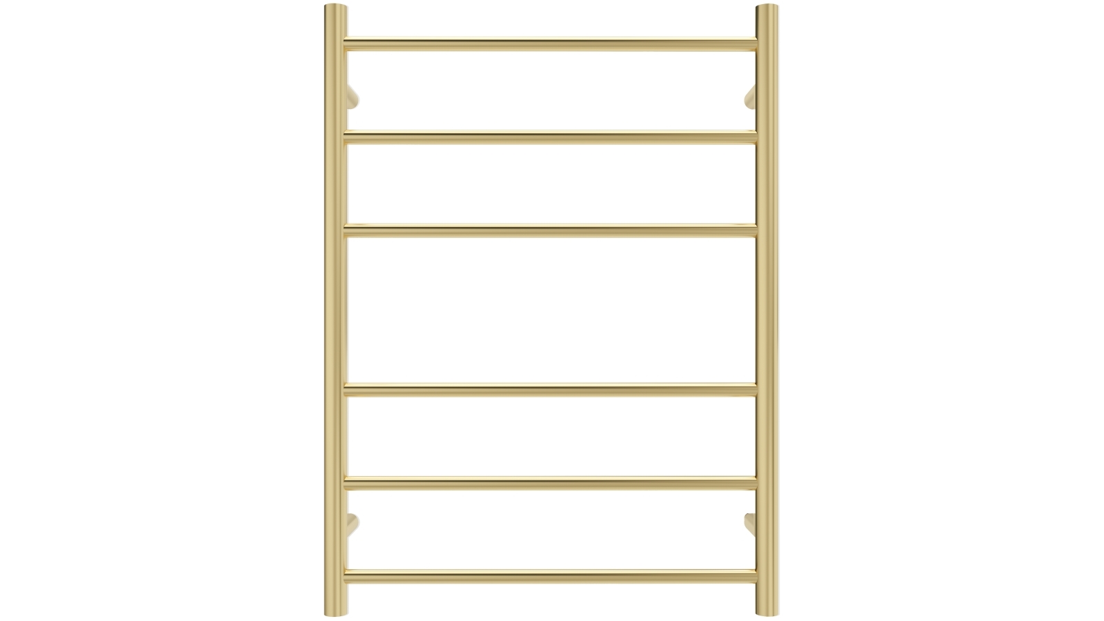Linsol Avid 6 Bar Heated Towel Rail - Brushed Brass