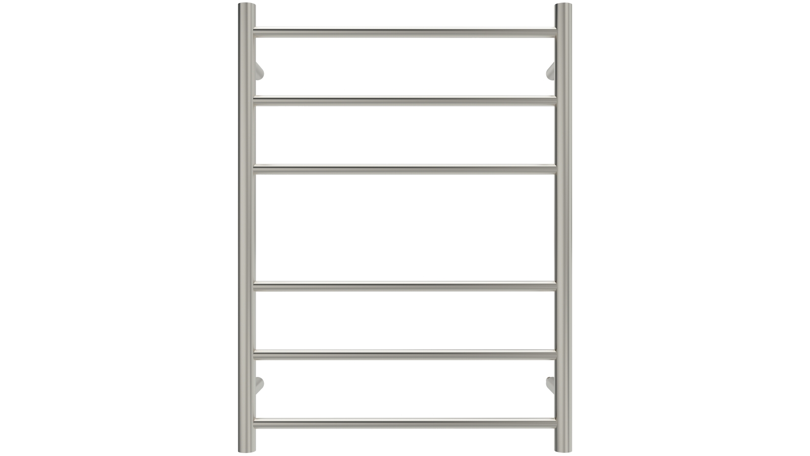 Linsol Avid 6 Bar Heated Towel Rail - Brushed Nickel