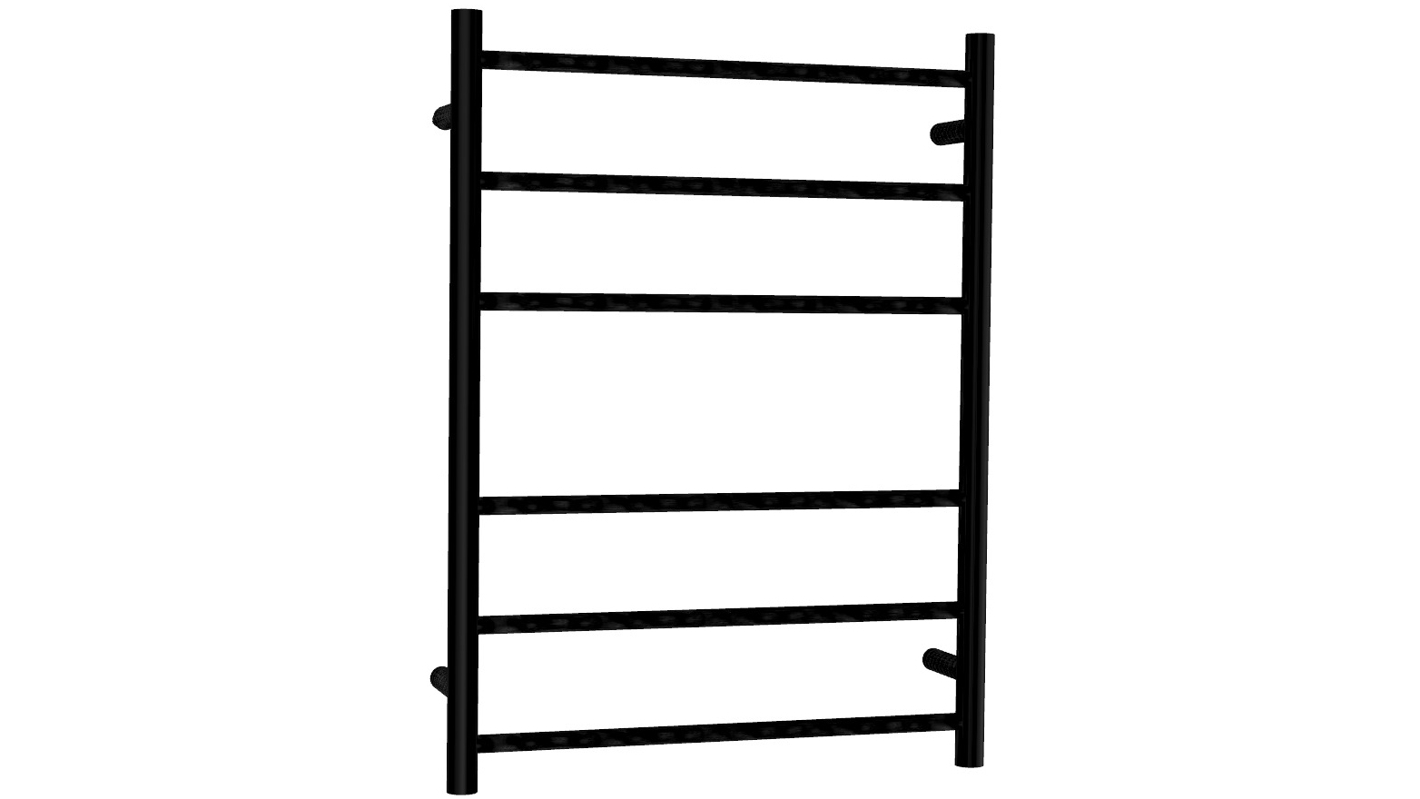 Linsol Avid Round 6 Bar Towel Rail - Matte Black