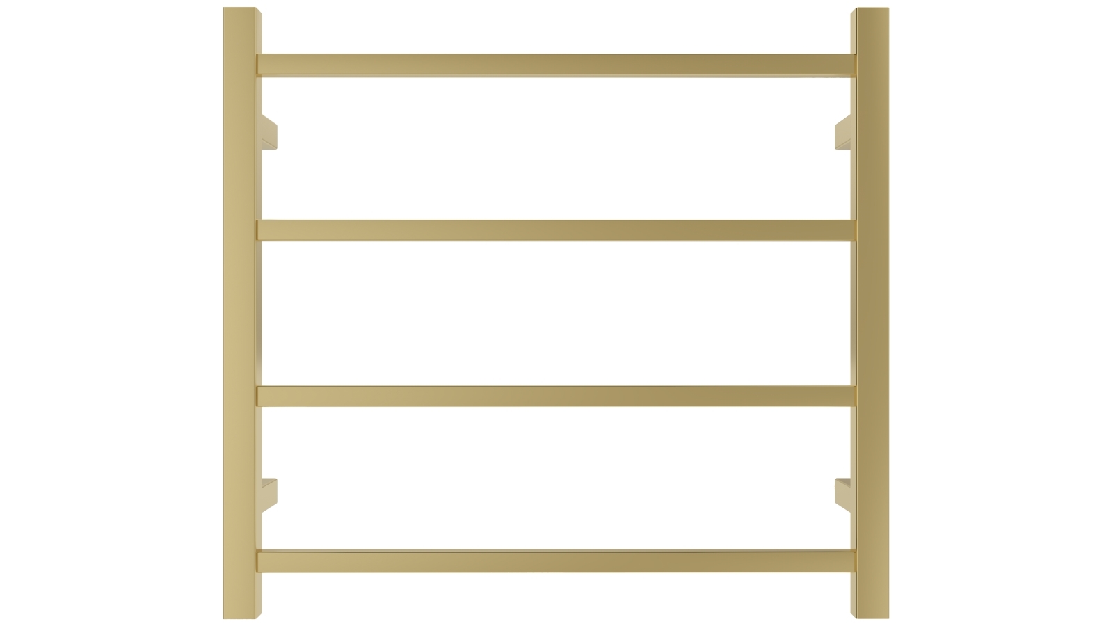 Linsol Spirit 4 Bar Heated Towel Rail - Brushed Brass