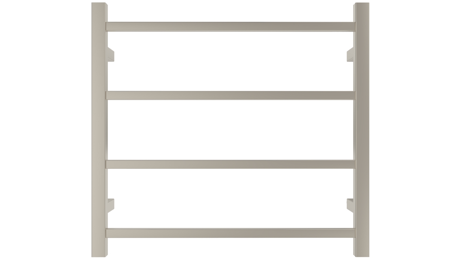 Linsol Spirit 4 Bar Heated Towel Rail - Brushed Nickel
