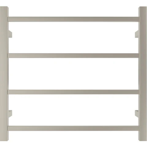 Linsol Spirit 4 Bar Heated Towel Rail - Brushed Nickel