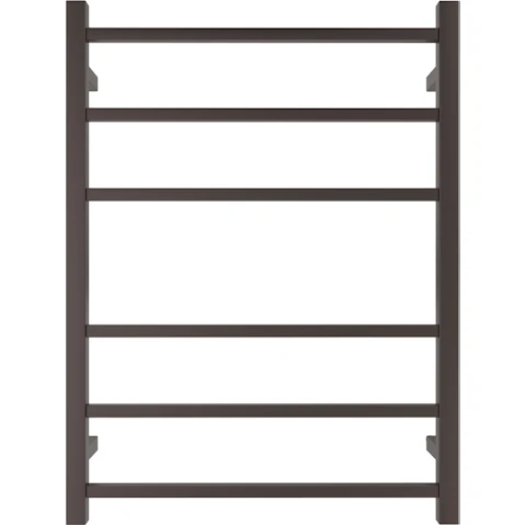 Linsol Spirit 6 Bar Heated Towel Rail - Gunmetal