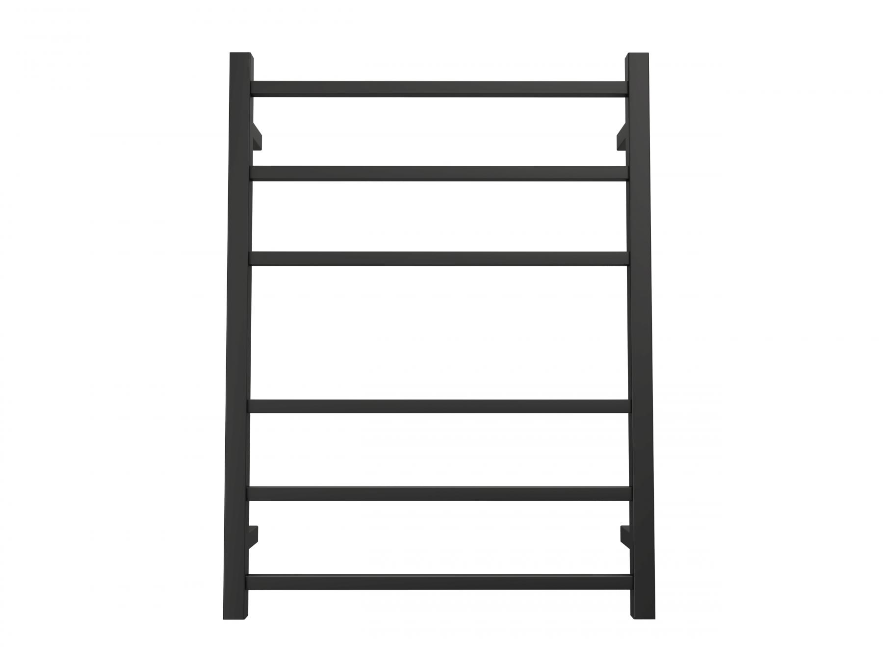 Linsol Spirit Square 6 Bar Dual Wire Heated Towel Rail - Matte Black