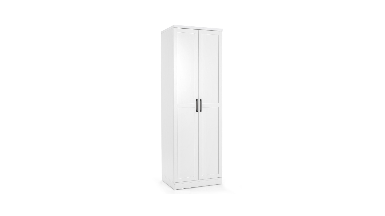 Costway Multi-Purpose 2-Door Storage Cabinet with 5 Shelves - White