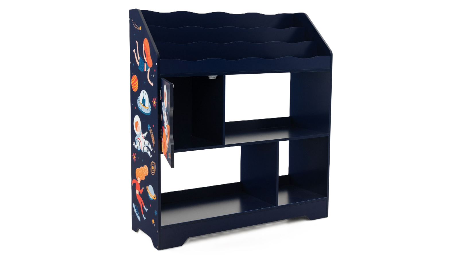 Costway 3-in-1 Blue Toy Display Shelf