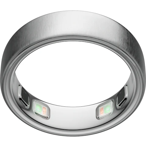 Oura Ring 5 - Brushed Silver Size 7