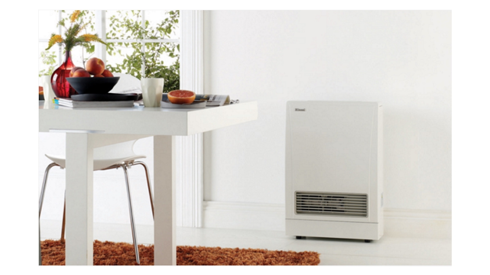 Rinnai EnergySaver 309FT Flued Gas Fan Heater White Harvey Norman