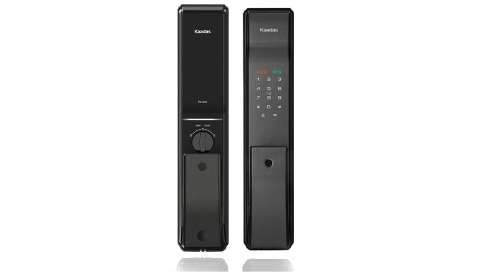 Kaadas K9 Fingerprint Wifi Push Pull Smart Lock - Black