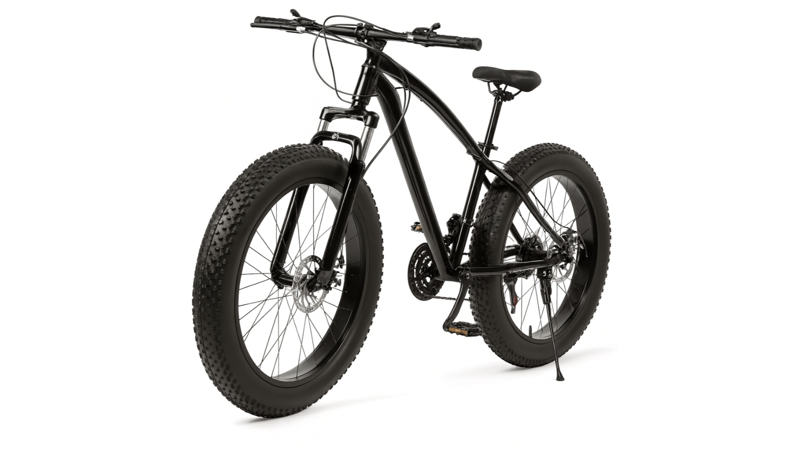 Kangaroo Fitness 26inch Fat Tyre Mountain Bike - Black
