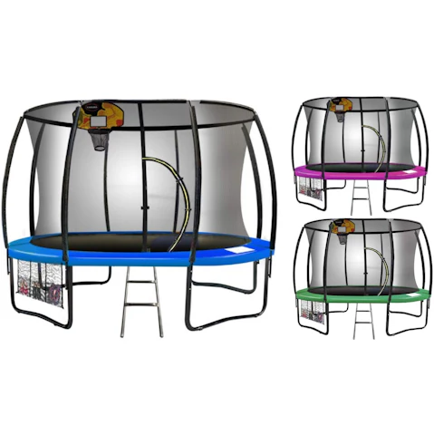 Kahuna 8ft Trampoline with Basketball Set