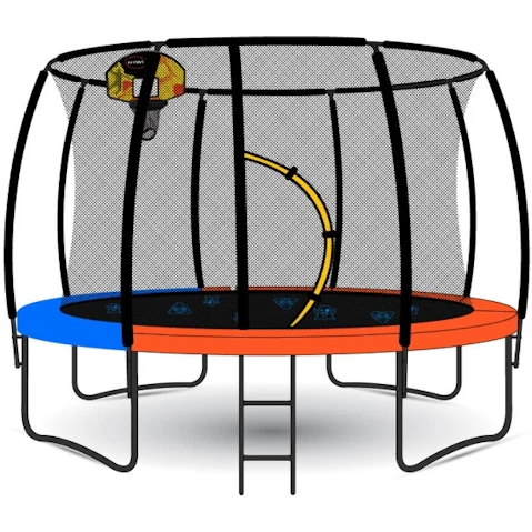 Kahuna Pro 12ft Trampoline - Basketball