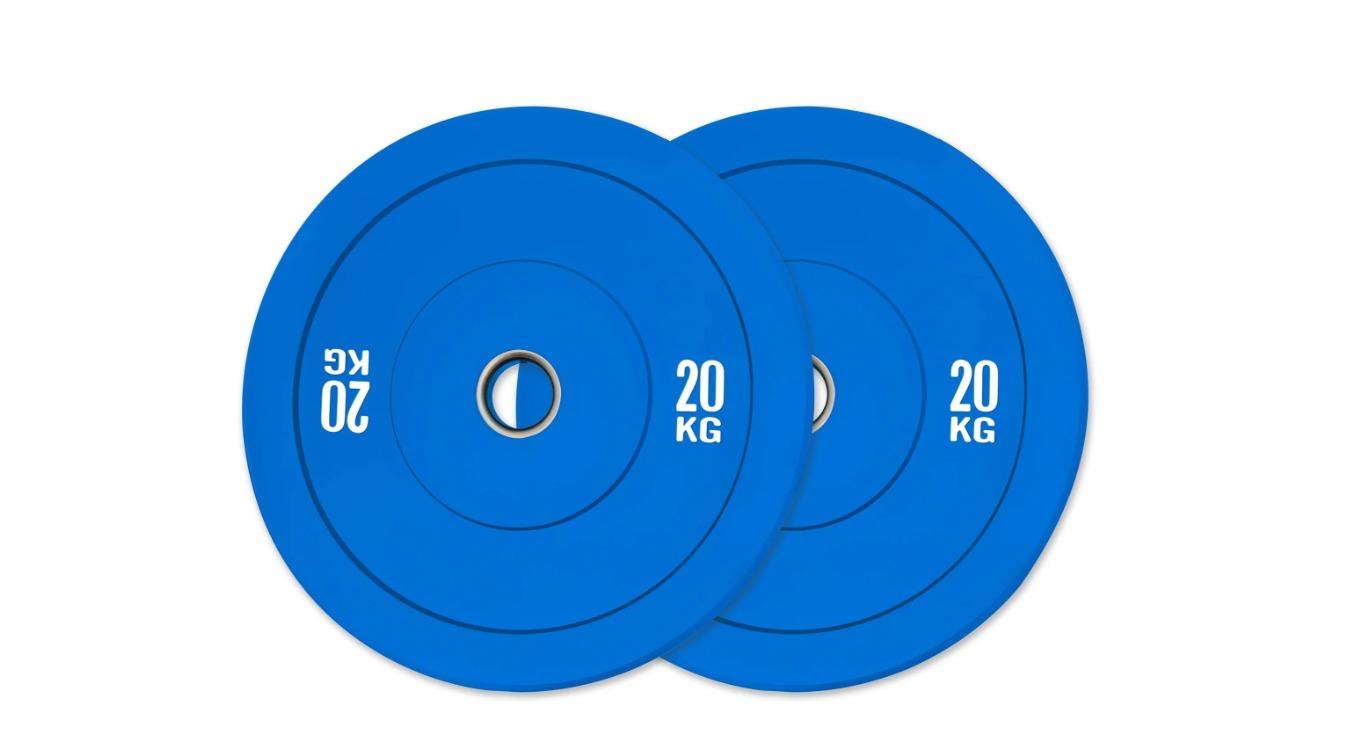 Kangaroo Fitness Durable and High-Performance Colour Bumper Plate Weight - 20kg
