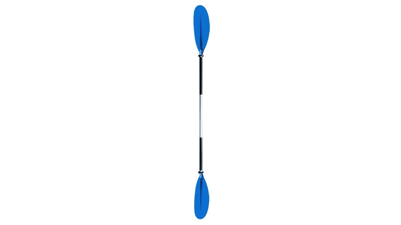 Jacksaqua 222cm Adjustable Premium Kayak Paddle with 2 Piece Polypropylene Blade - Blue