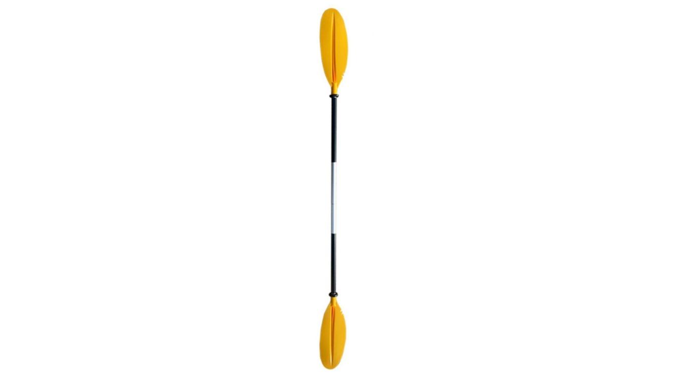 Jacksaqua 222cm Adjustable Premium Kayak Paddle with 2 Piece Polypropylene Blades for Watersport - Yellow