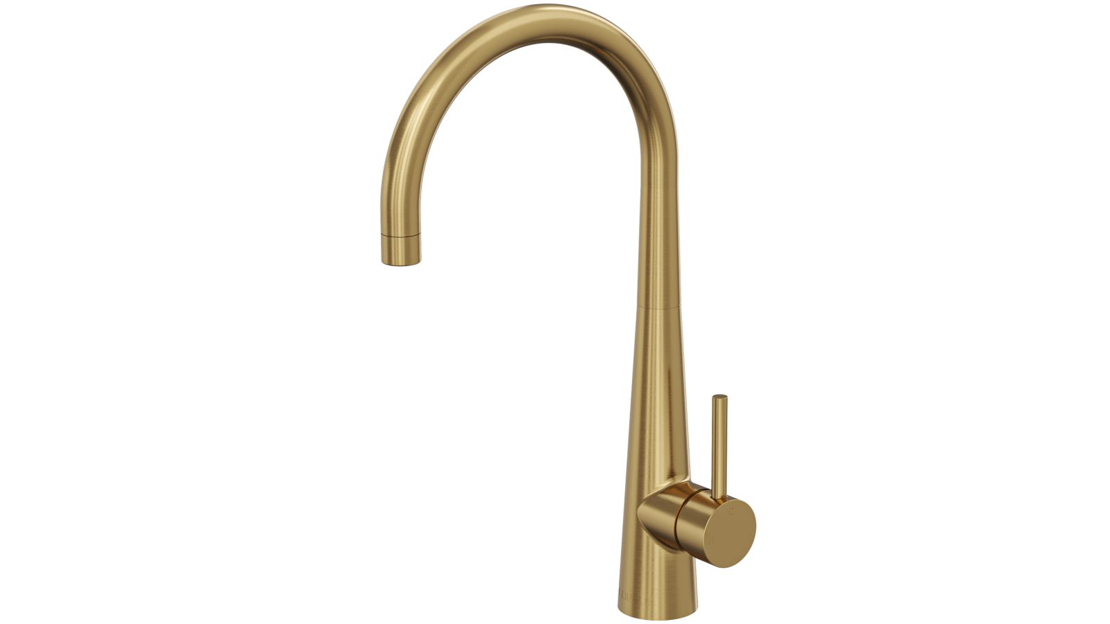 Linsol Kashi Gooseneck Sink Mixer - Brushed Brass