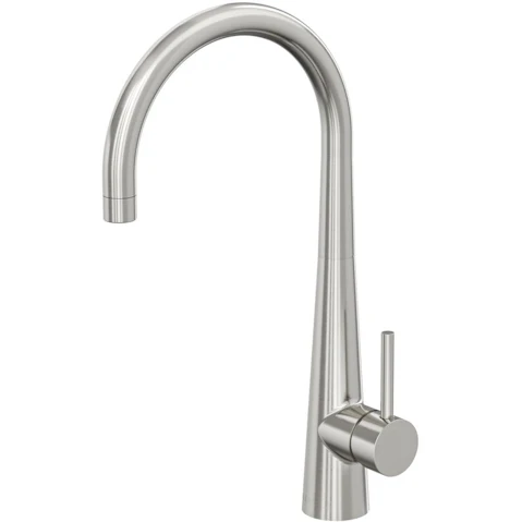 Linsol Kashi Gooseneck Sink Mixer - Brushed Nickel