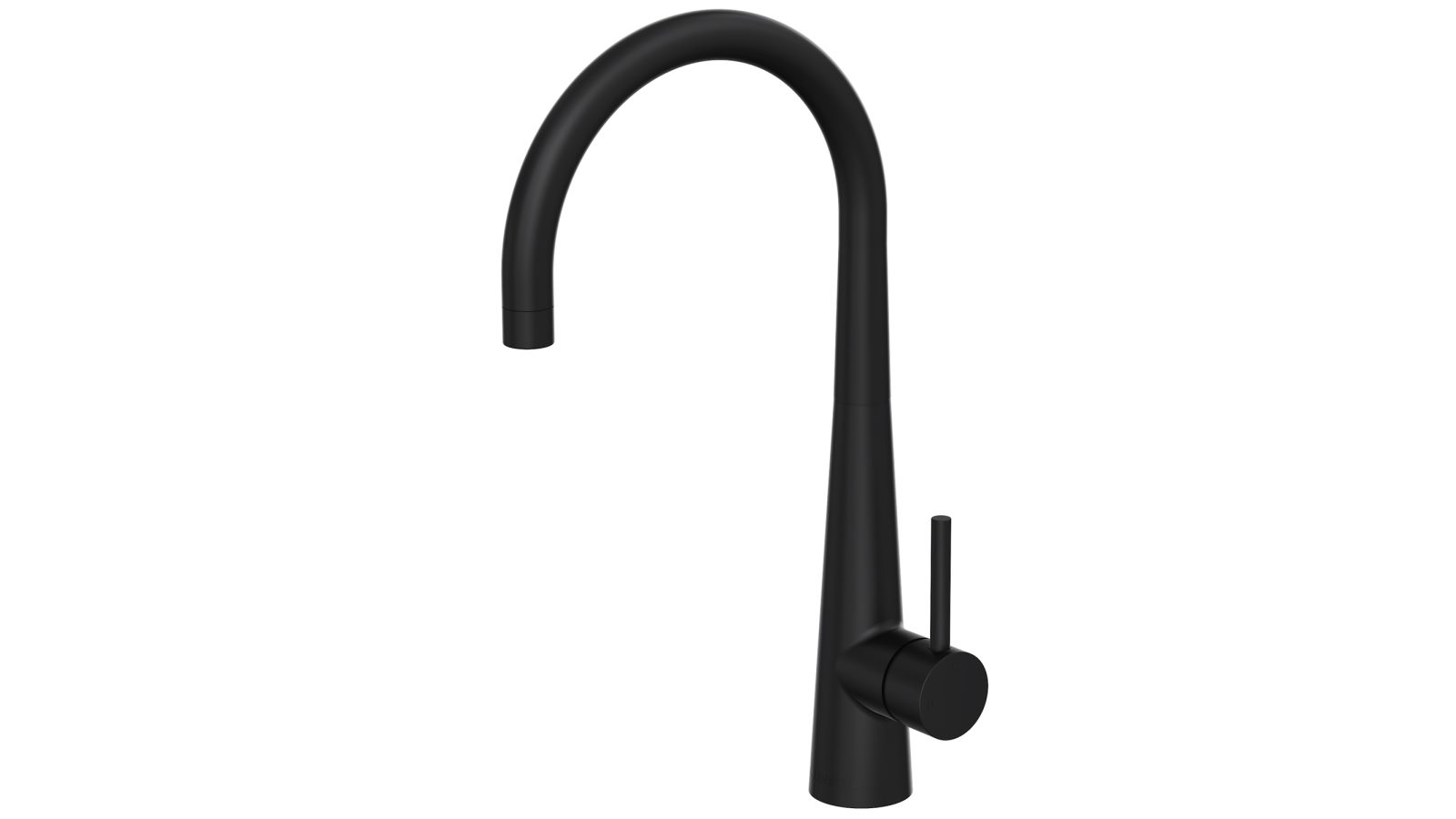 Linsol Kashi Gooseneck Sink Mixer - Matte Black