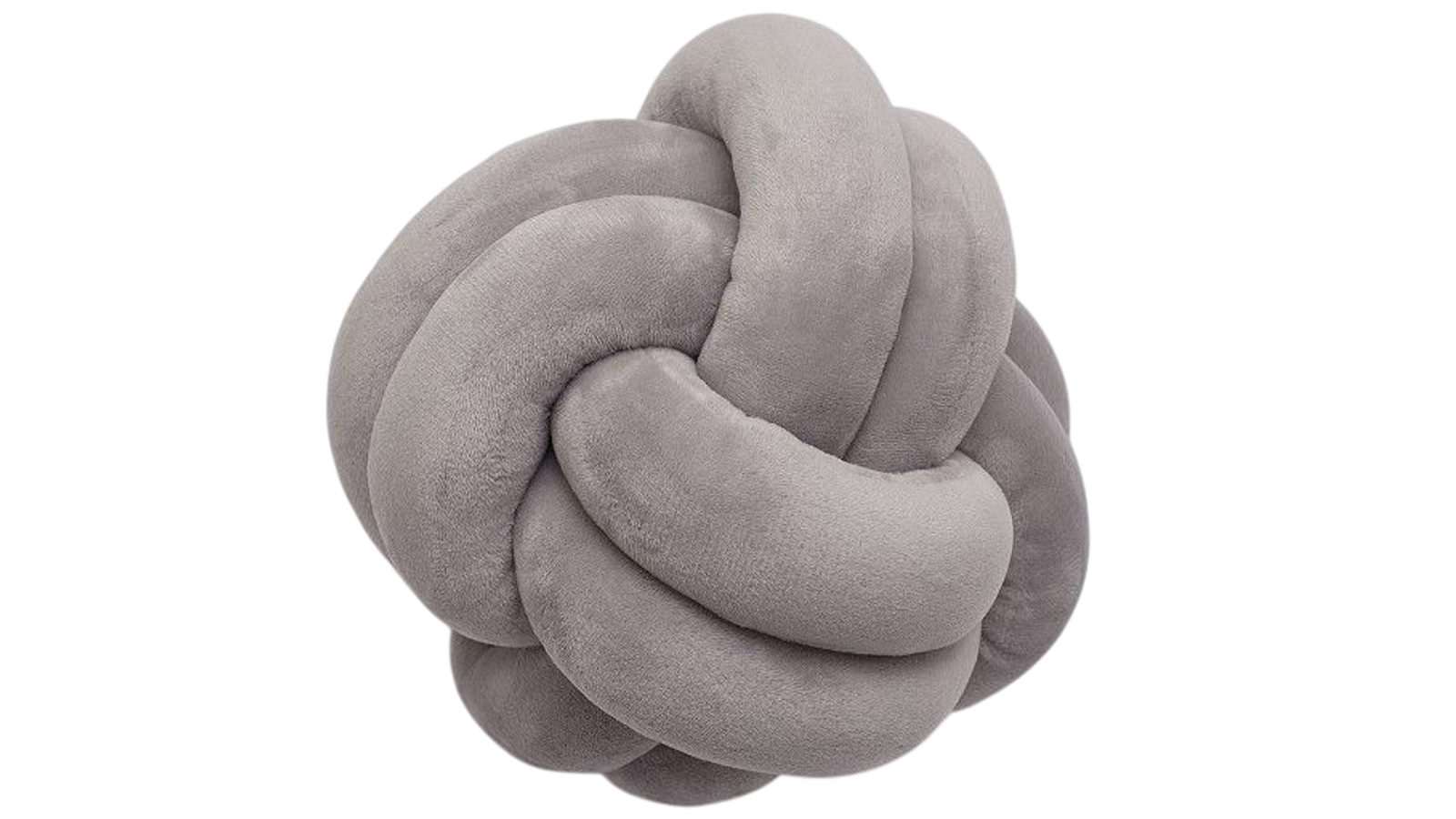 All 4 Kids Nordic Style Soft Velour Knot Ball - Grey