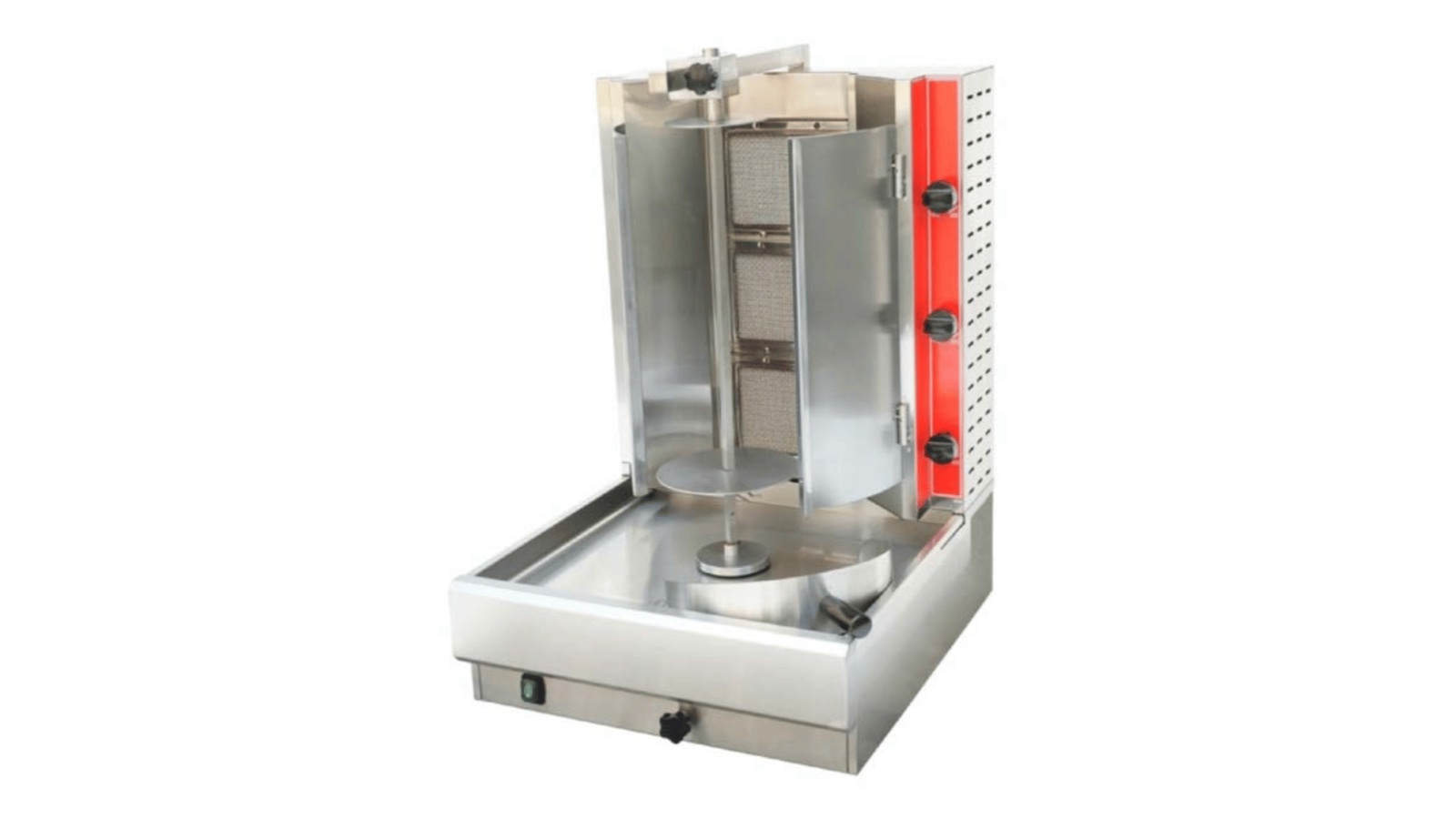 Gasmax KB-3 Commercial Semi-automatic 3 Burner Natural Gas Kebab