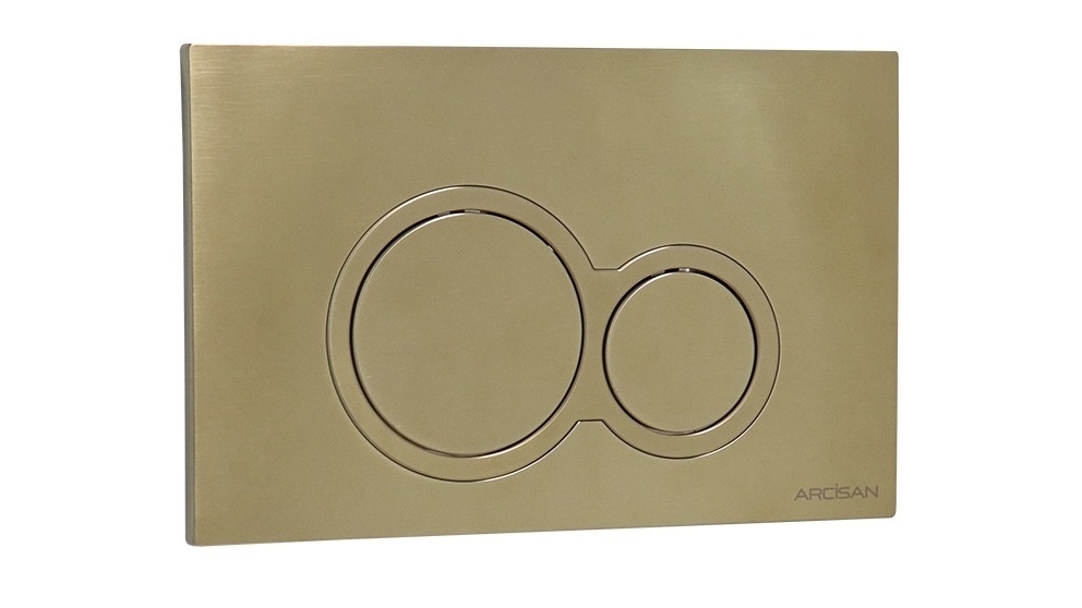 Arcisan Kibo Flush Plate - Brushed Brass