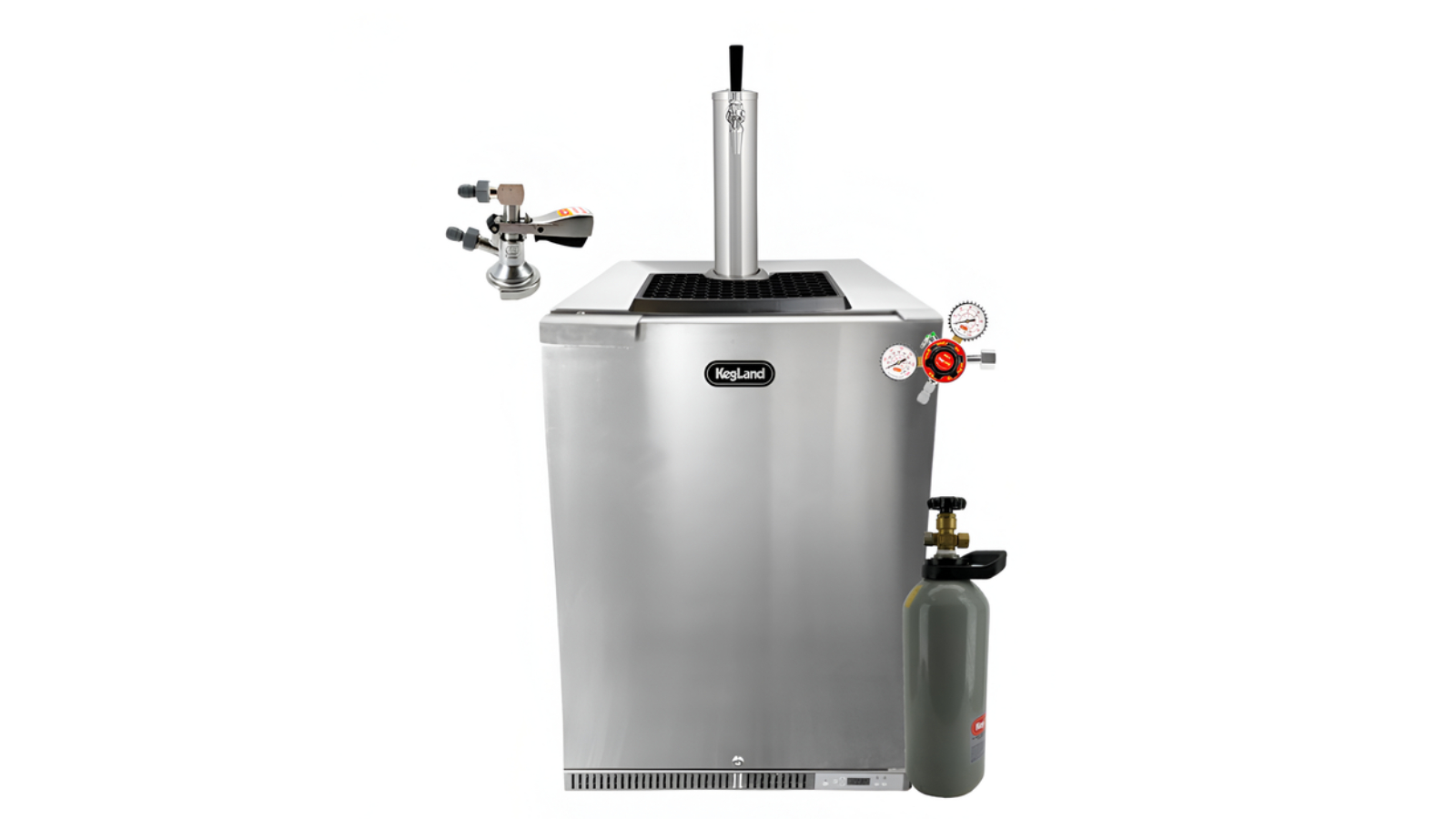 KegLand Single Tap Under Bench Built-in Kegerator with A-Type Coupler