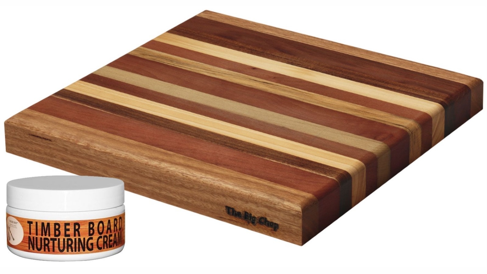 Big Chop Derwent River Square Board with Nurturing Cream - 34 x 34cm