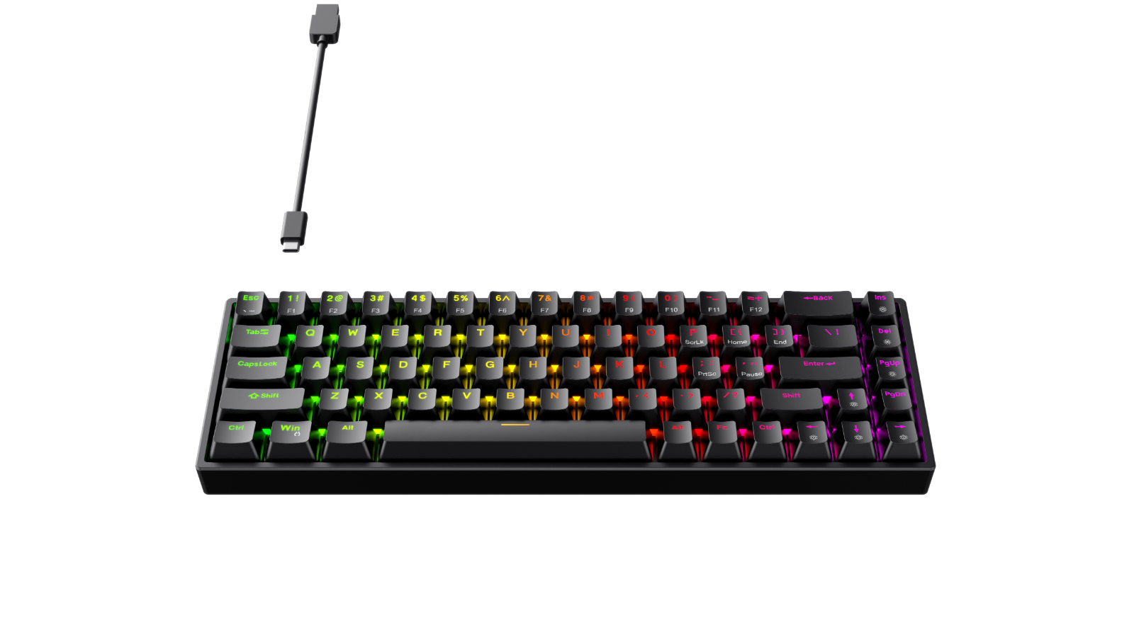 Playmax Mini Mechanical Gaming Keyboard - Black