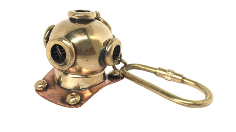 Vintage World Australia Diving Helmet Keyring