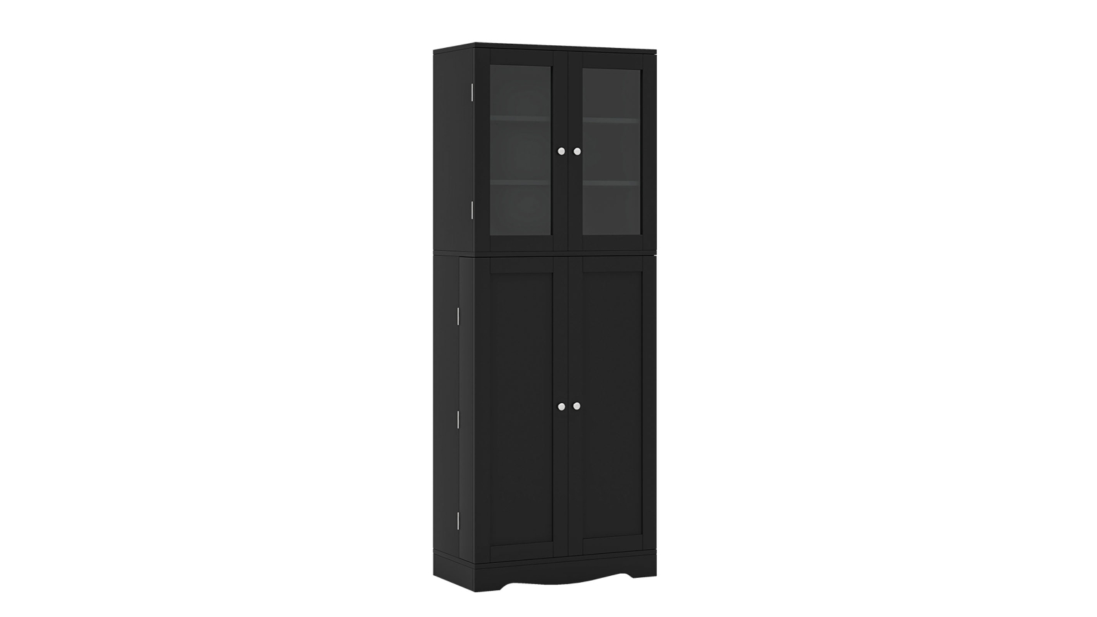 Costway 1.6metre 2-Door Buffet Sideboard Kitchen Cabinet - Black