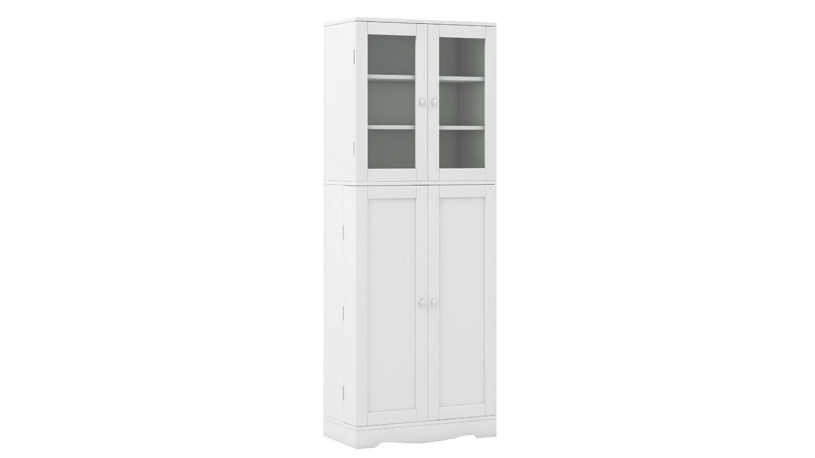 Costway 1.6metre 2-Door Buffet Sideboard Kitchen Cabinet - White