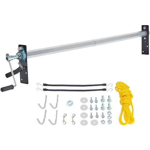 Vevor 1.6 - 2.6m Wide Dump Truck Trailer Hand Crank Manual Pull Tarp Roller Kit