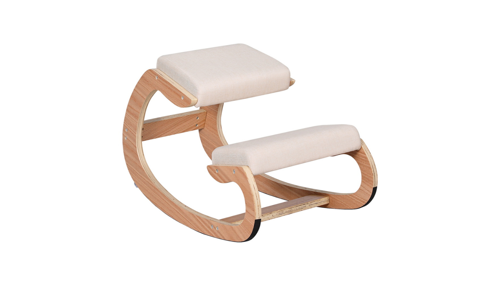 Artiss Ergonomic Kneeling Chair with Memory Foam Balance Stool - Beige