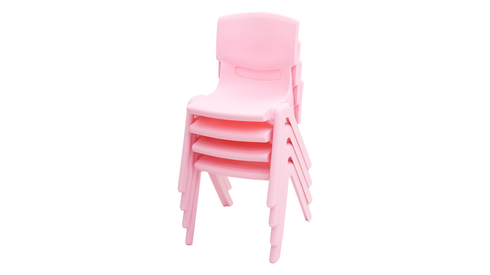 HelloDeal Set of 4 Kids Plastic Chair - Pink