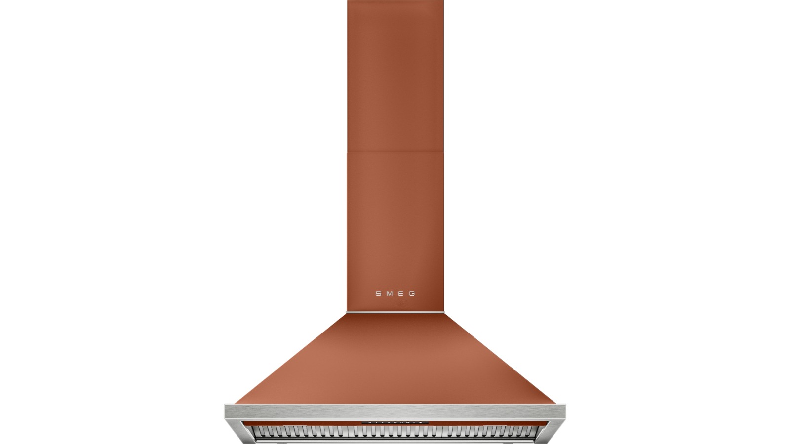Smeg 90cm Portofino Canopy Rangehood - Amber Clay
