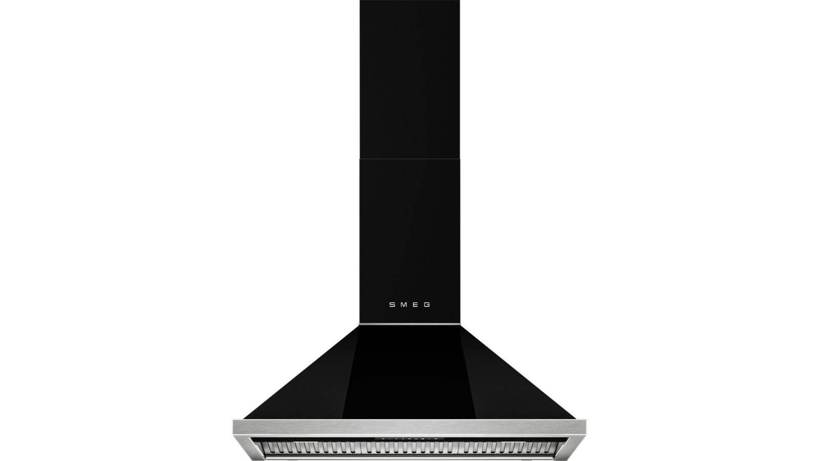 Smeg 90cm Portofino Canopy Rangehood - Black