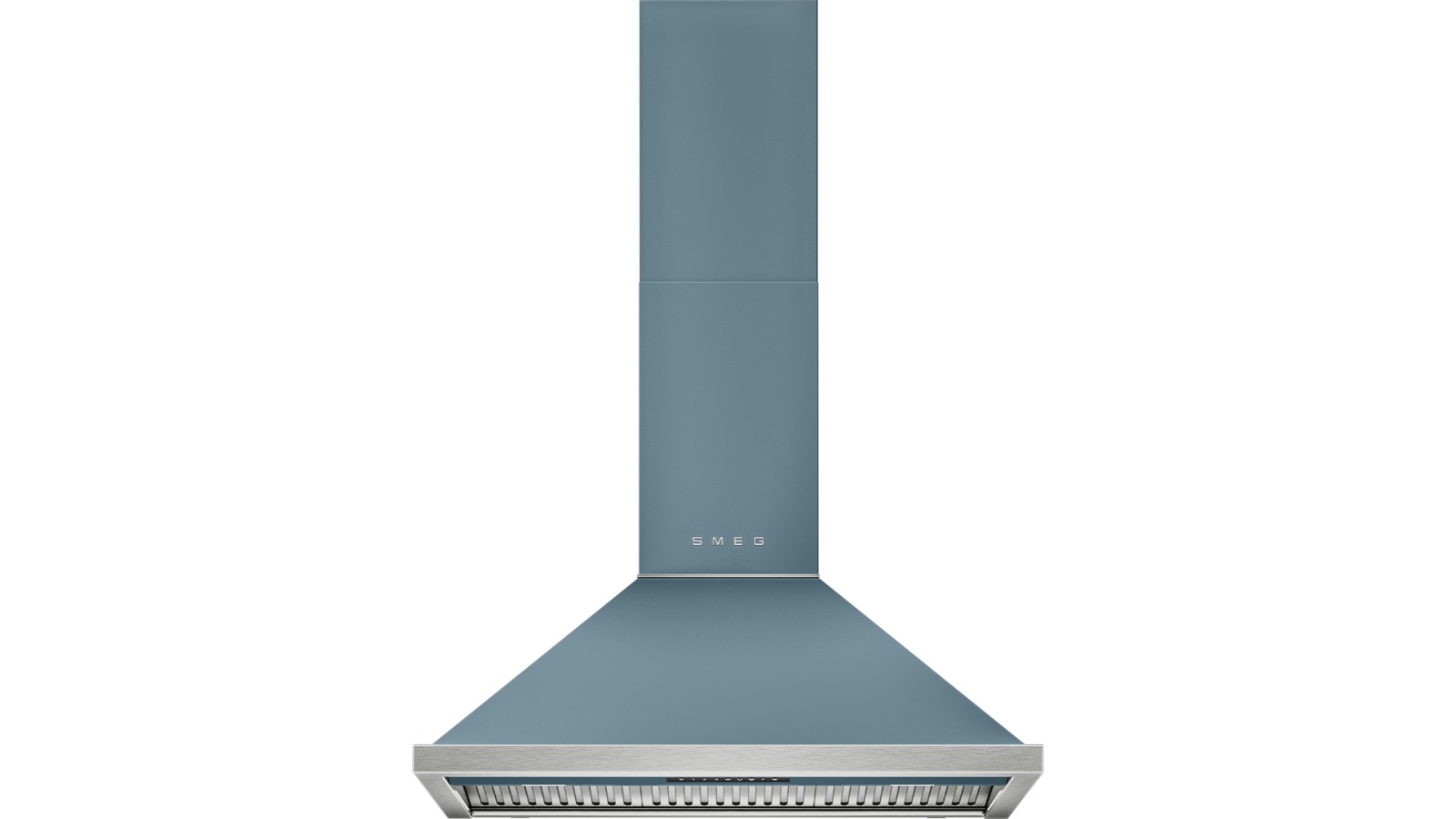 Smeg 90cm Portofino Canopy Rangehood - Storm Blue