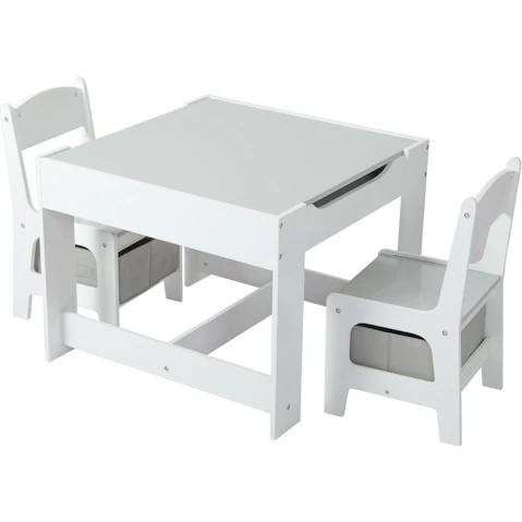 BoPeep Kids Table and Chair Set - White