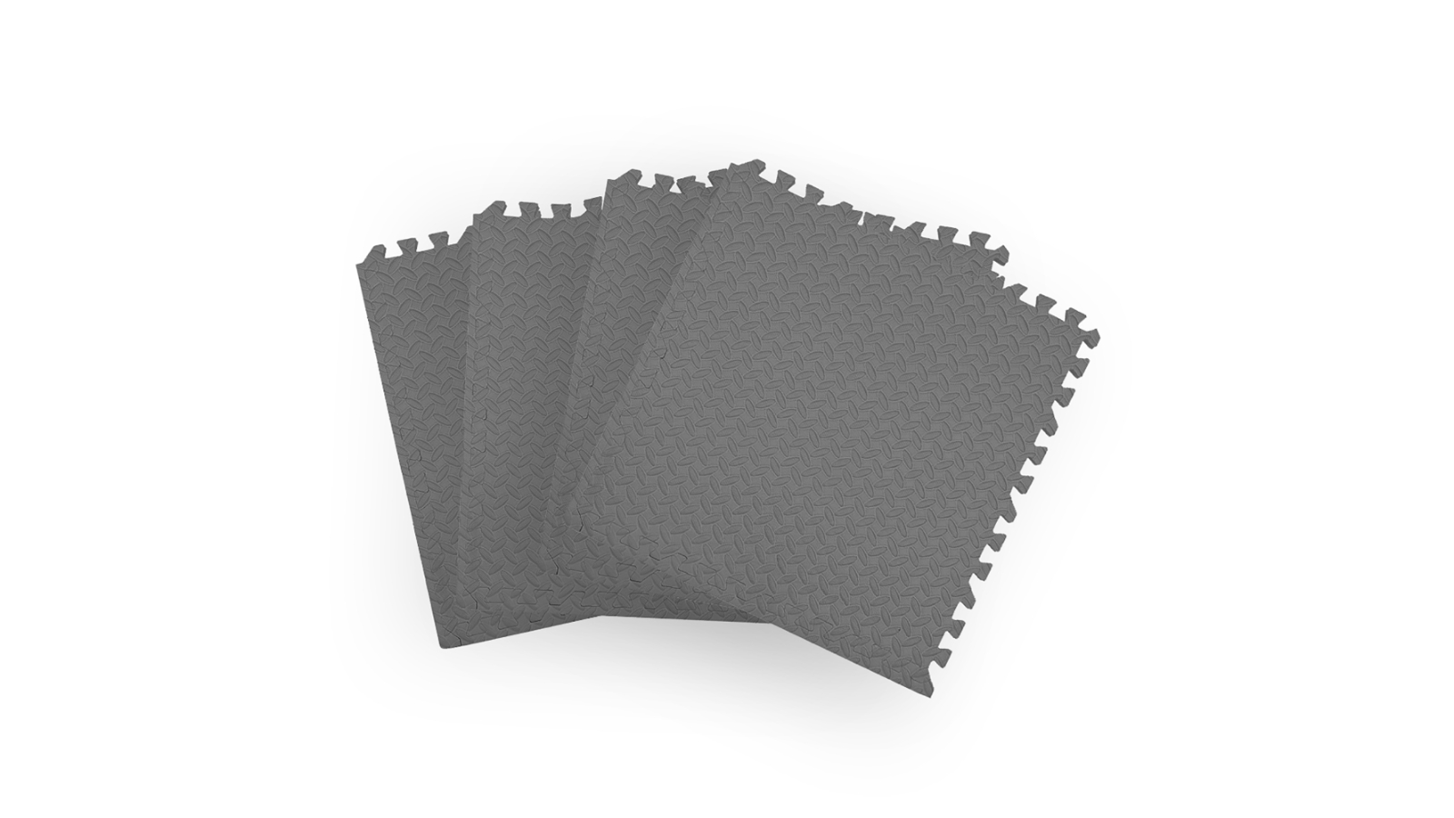 BoPeep 4 Piece EVA Foam Heavy Duty Fitness Interlock Floor Mat - Grey