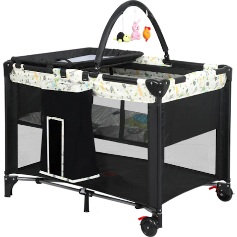 BoPeep Foldable Safety Rail Fence Baby Bassinet