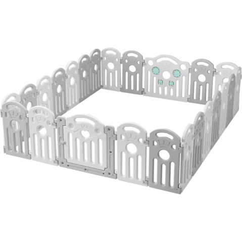 BoPeep Kids Playpen Safety Gate Toddler Fence - Grey