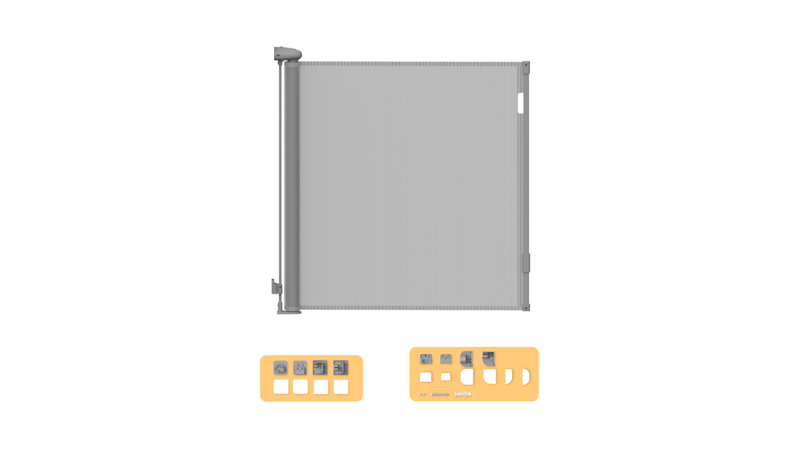 BoPeep 150cm Adjustable Stair Doorway Guard Baby Safety Gate - Grey