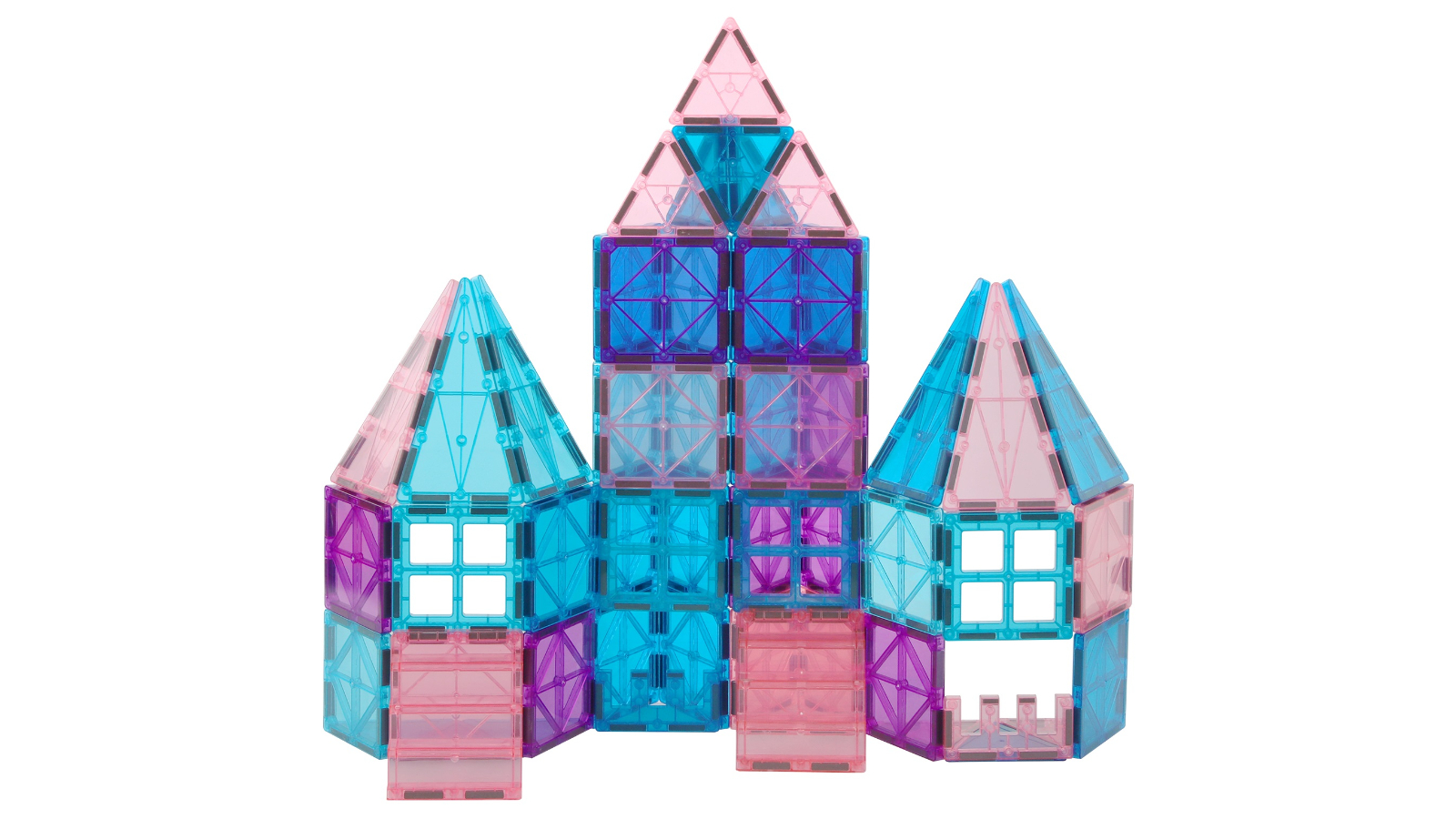 BoPeep 100 Piece Kids Ice and Snow Theme Magnetic Tiles