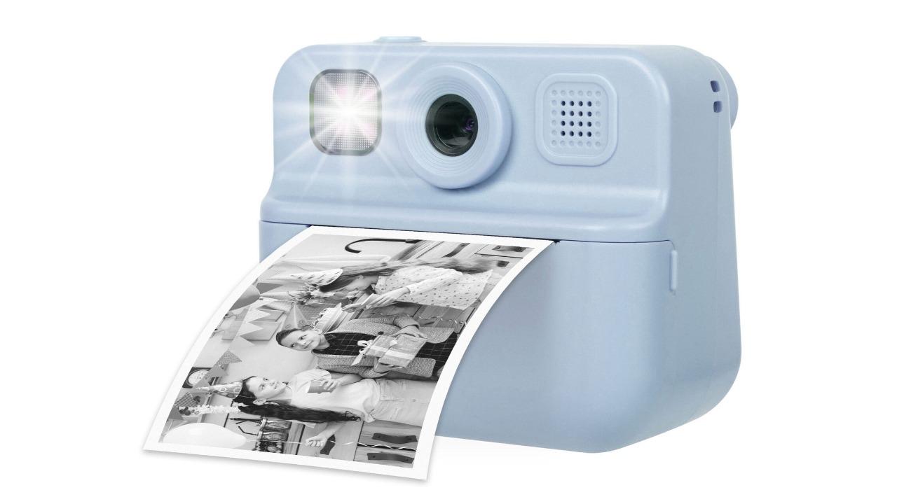 Lenoxx Kids 48MP Instant Print Camera with Dual Lens and 1080P HD Video - Blue