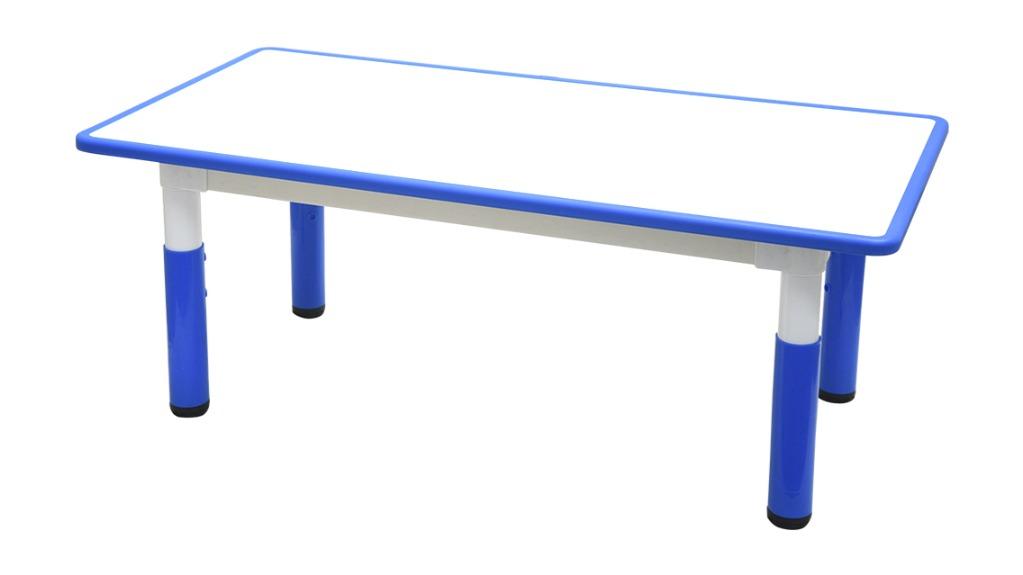 HelloDeal 120 x 60cm Kids Height Adjustable Whiteboard Drawing Desk - Blue