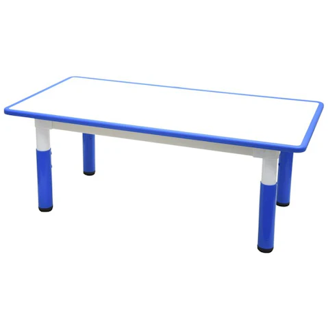 HelloDeal 120 x 60cm Kids Height Adjustable Whiteboard Drawing Desk - Blue