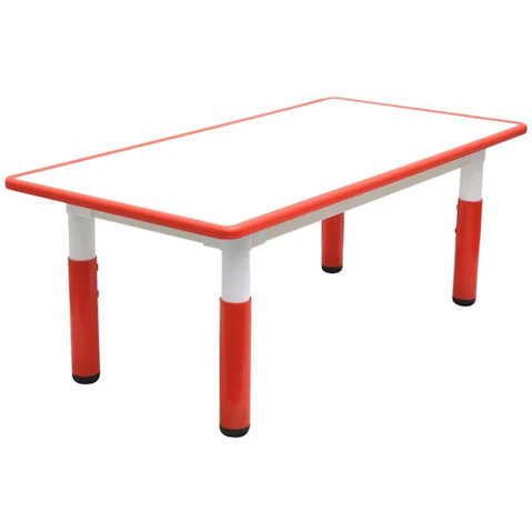 HelloDeal 120 x 60cm Kids Height Adjustable Whiteboard Drawing Desk - Red