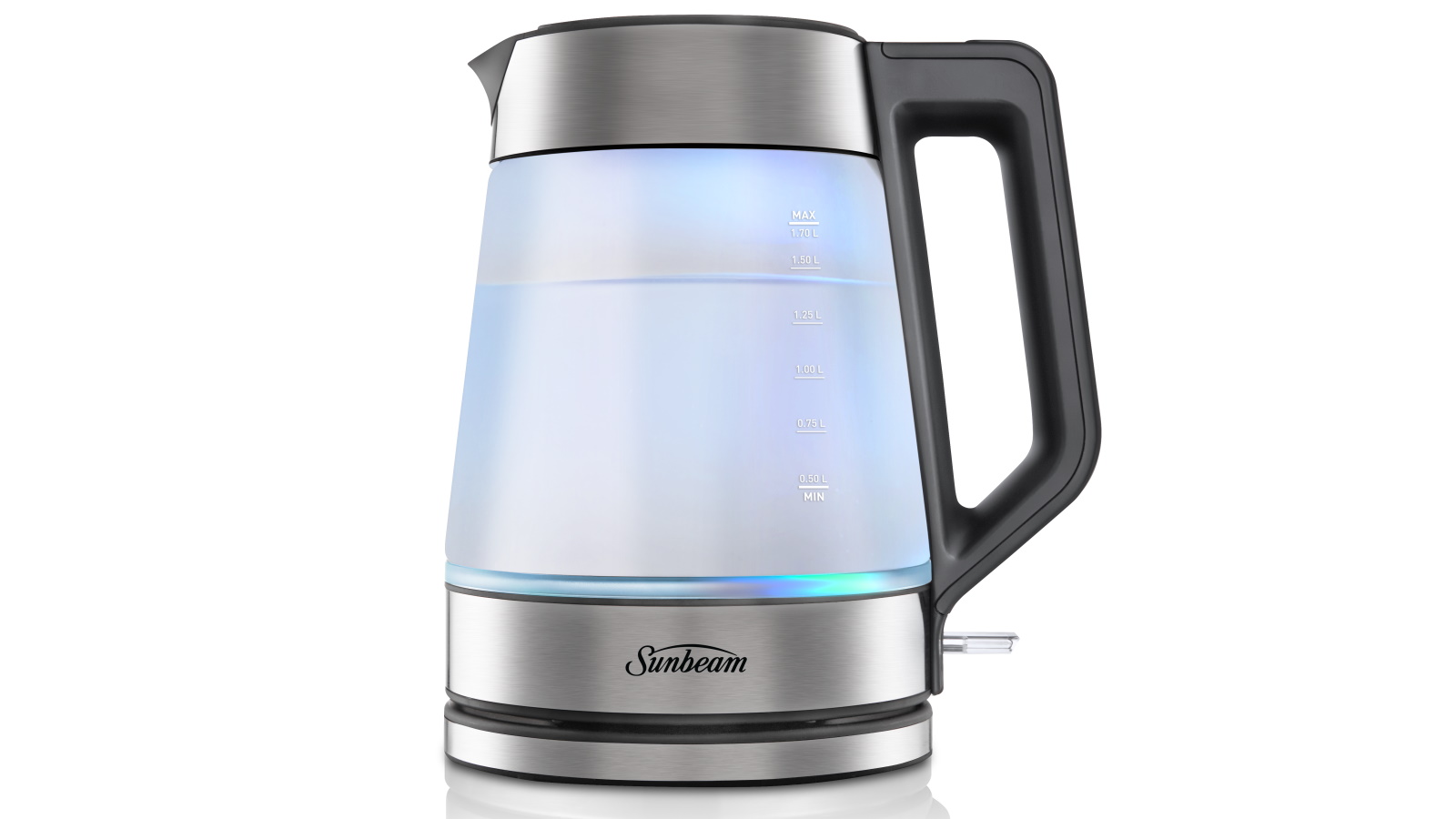 Sunbeam Morning Frost 1.7L Glass Kettle Harvey Norman