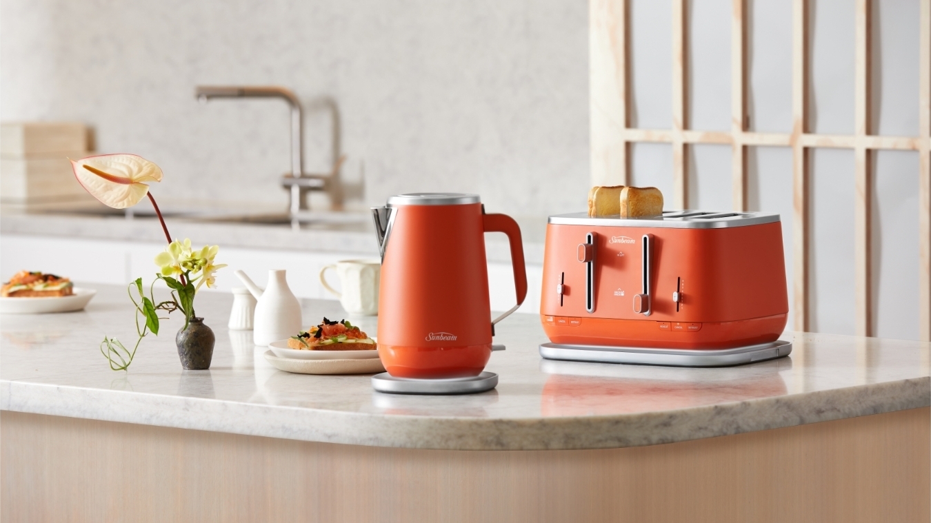 Slice Toaster Set Delonghi Orange Kettle And Toaster Sunbeam