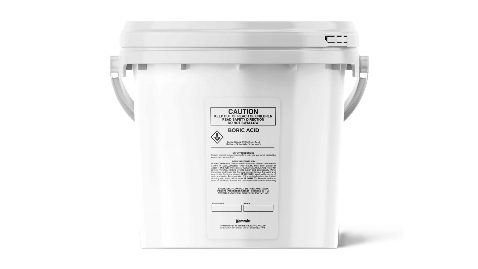 Kemmie 99.9 Percent Boric Acid Powder Bucket